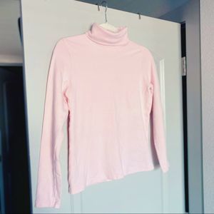 Pink turtleneck